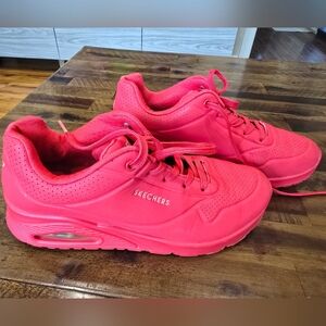 Skechers Women's Red Athletic Sneakers